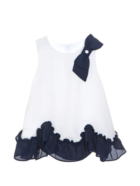 Patachou bow-detail ruffled dress