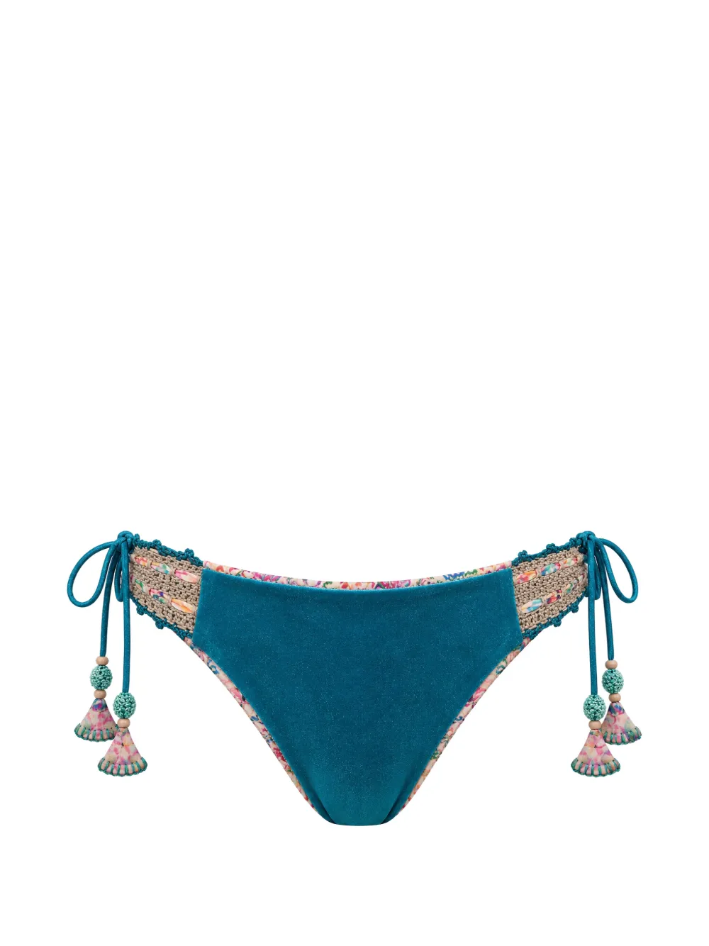 Del Maar Aqueme reversible crochet-trim bikini bottoms - Grün