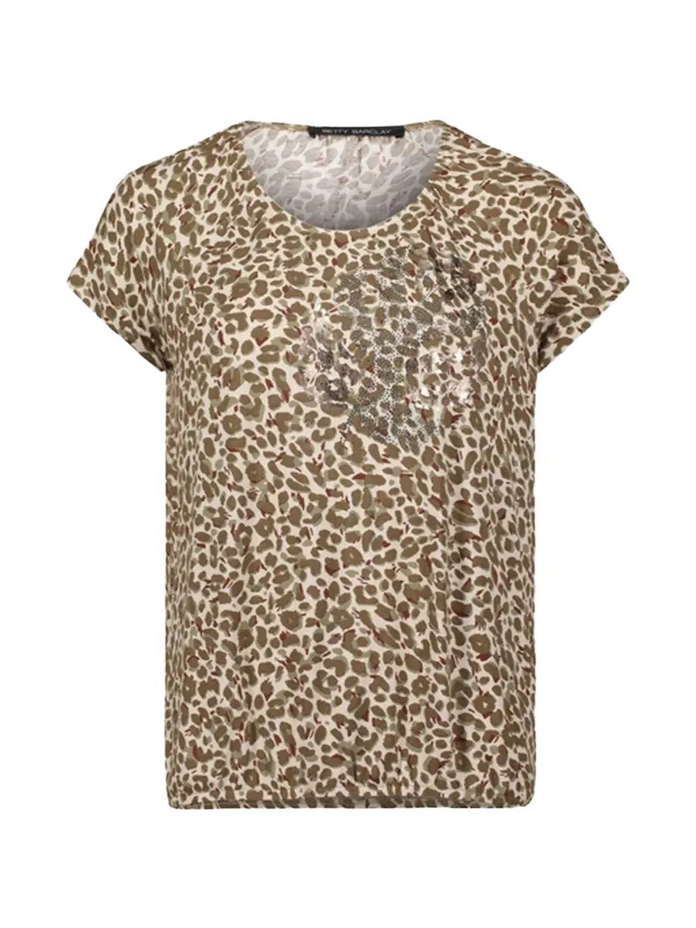 Betty Barclay leopard-print sequin-embellished T-shirt - Toni neutri