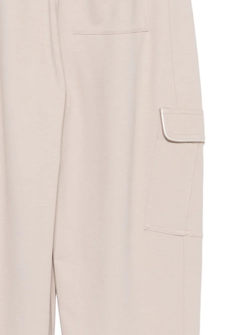 Fabiana Filippi Cargo broek met geplooid detail Beige
