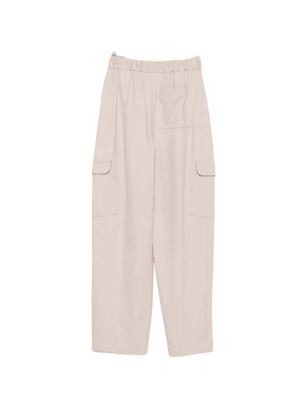 Fabiana Filippi Cargo broek met geplooid detail Beige
