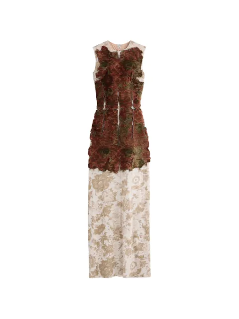 Maison Margiela tapestry patch jersey maxi dress
