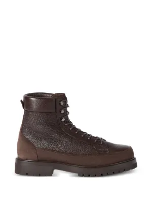 Brunello Cucinelli レースアップ レザーブーツ | ブラウン | FARFETCH JP