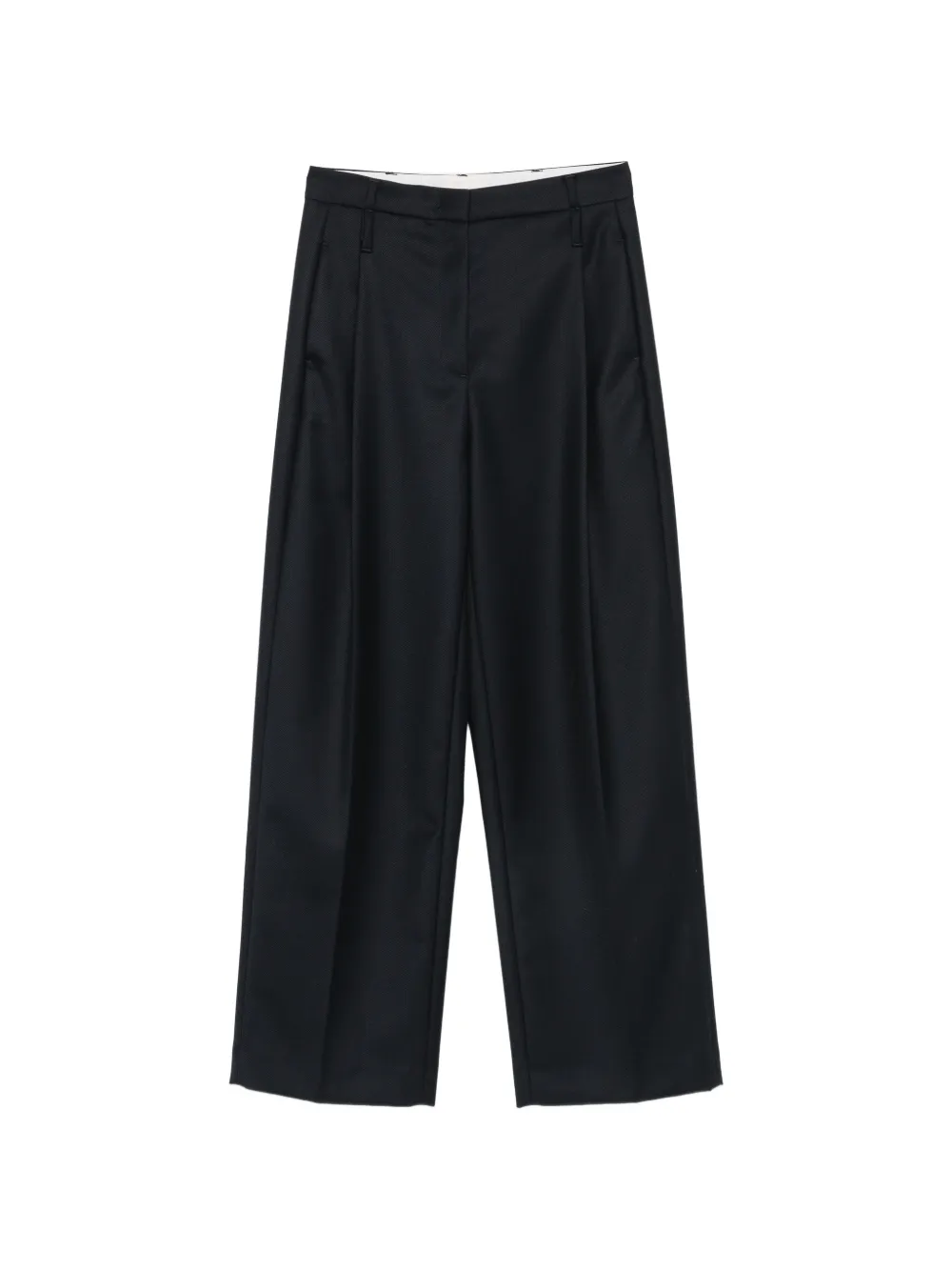 Tela pleated wide-leg trousers