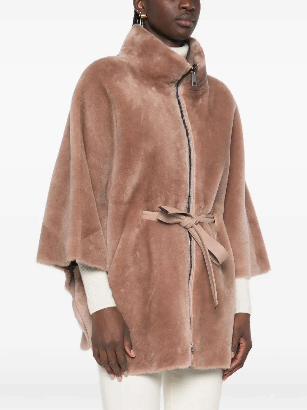 Suprema Lammy jack met ceintuur Roze