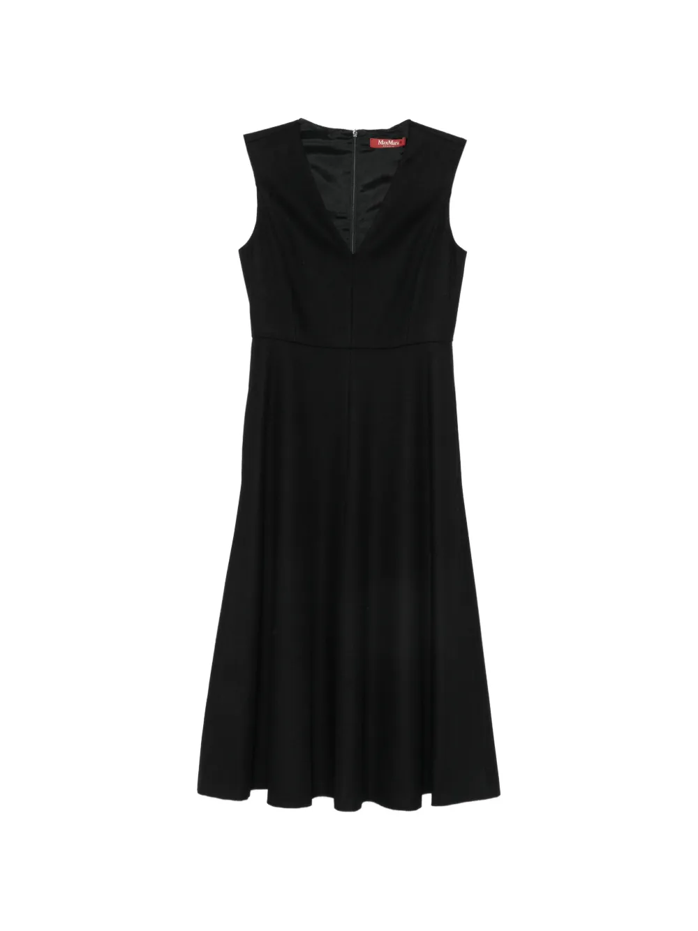 Max Mara V-neck sleeveless midi dress