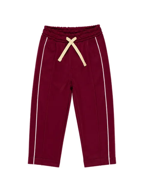 Miss Grant Kids side-stripe drawstring track pants