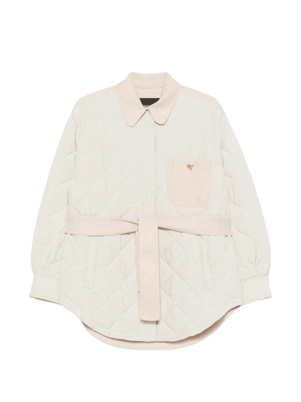 Fabiana Filippi quilted belted coat - Toni neutri