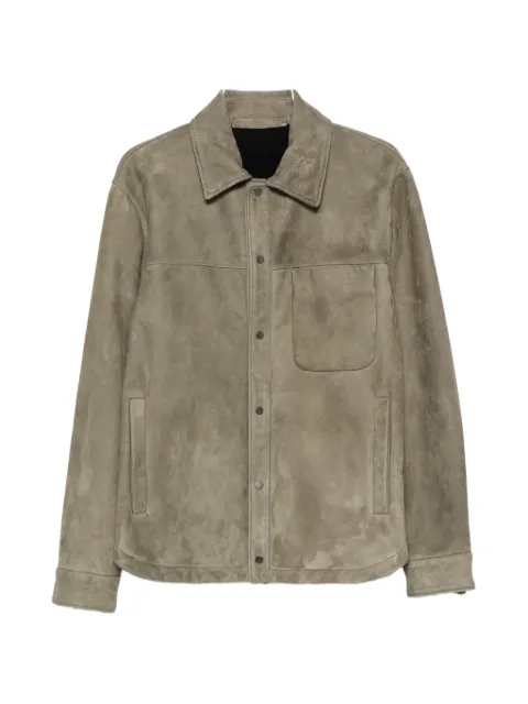 Salvatore Santoro suede press-stud jacket