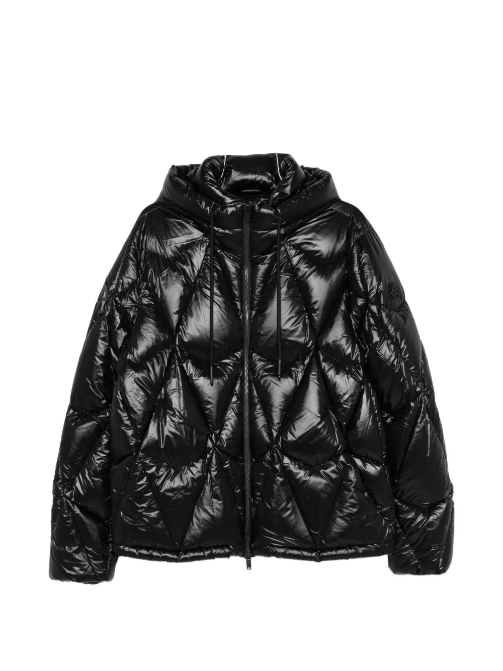 Moose Knuckles quilted hooded jacket - Schwarz
