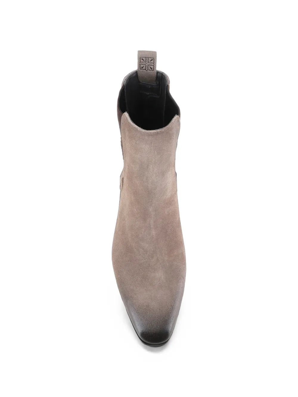 Pantanetti burnished-effect suede Chelsea boots Grijs