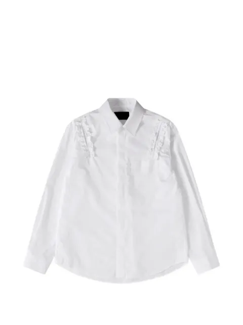 Simone Rocha ruffle-trimmed slash-detail shirt