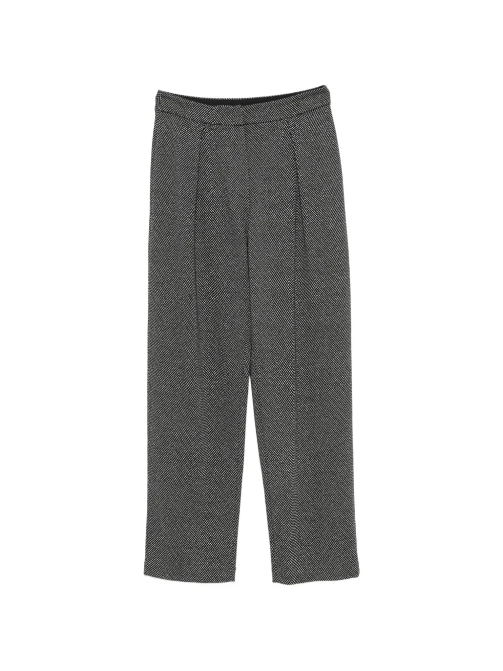 Emporio Armani Pantaloni con motivo pied-de-poule - Nero