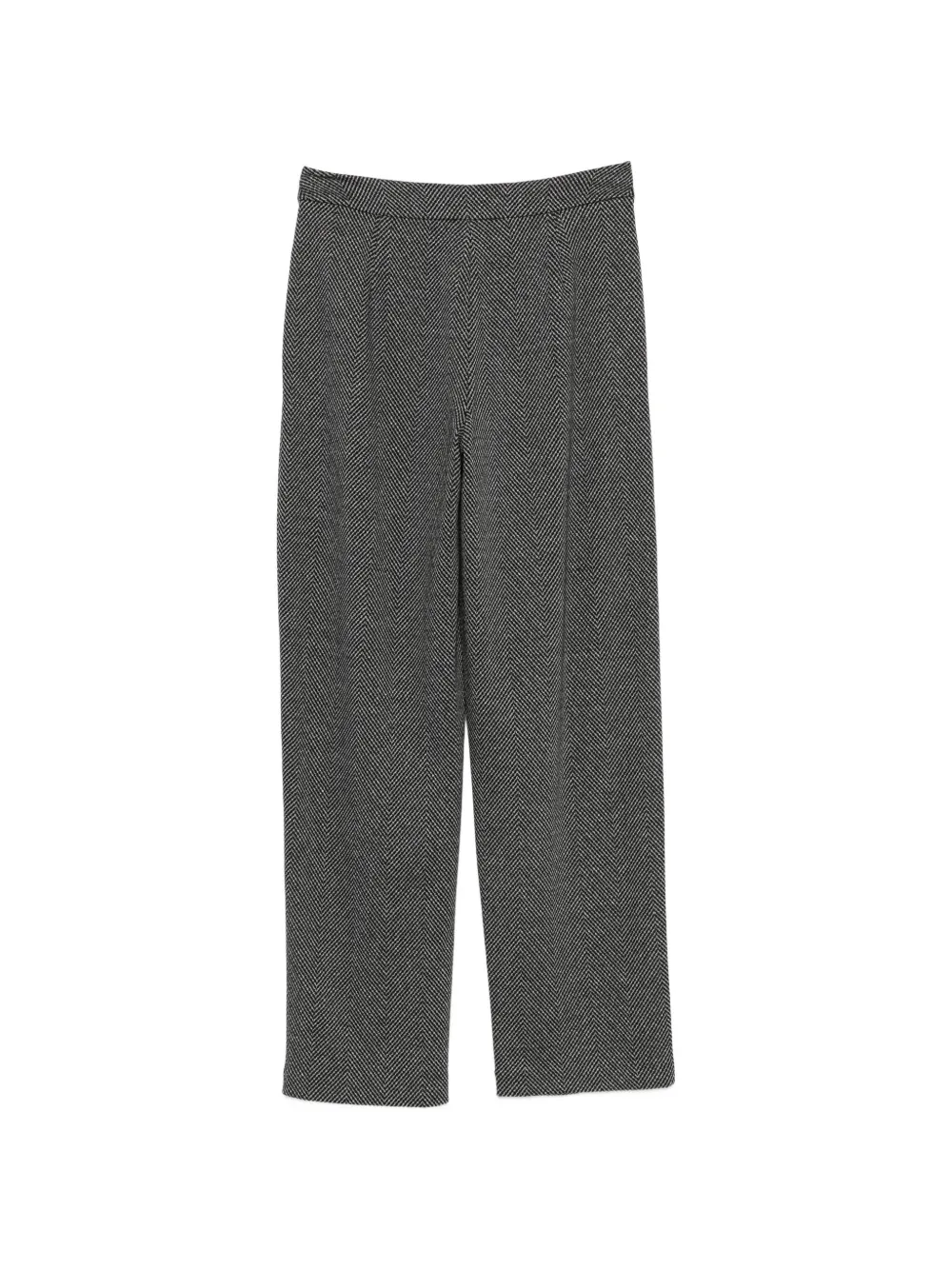 Emporio Armani Plooibroek met visgraat-patroon Zwart