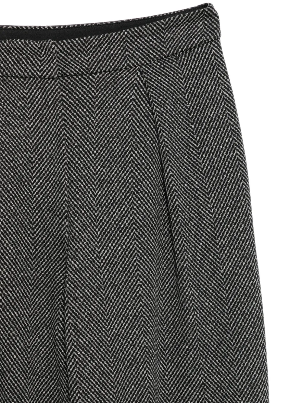 Emporio Armani Plooibroek met visgraat-patroon Zwart