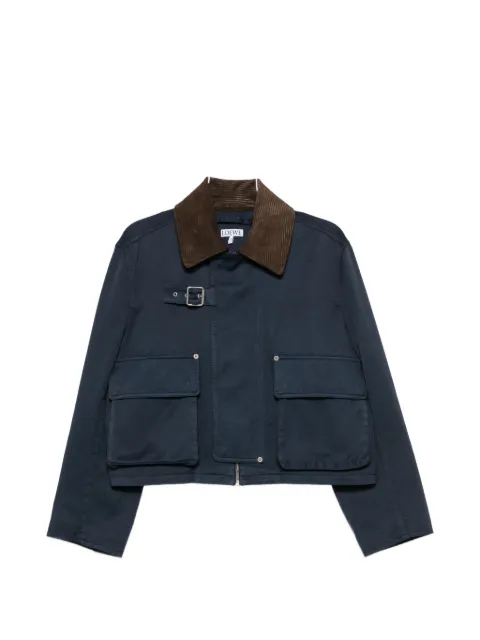 LOEWE buckle-detail flap-pockets jacket