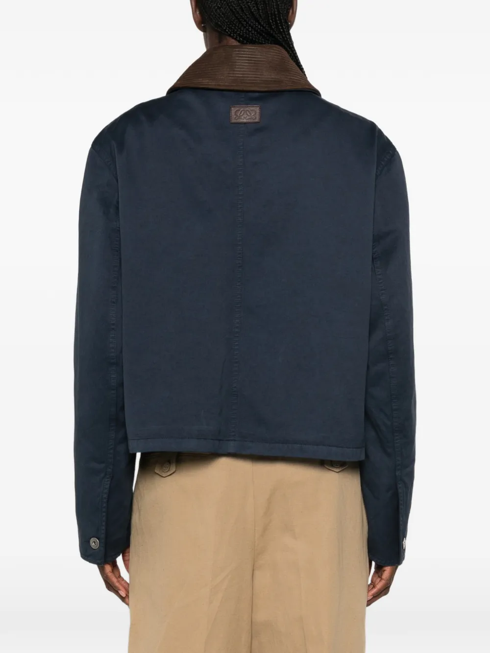 LOEWE Jack met klepzakken en gespdetail Blauw