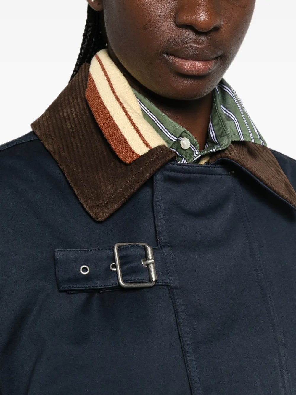 LOEWE Jack met klepzakken en gespdetail Blauw