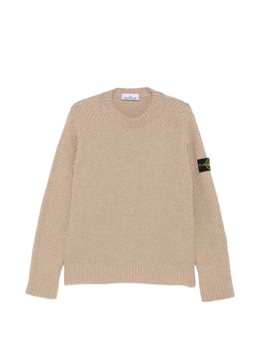 Stone Island Compass patch waffle-knit sweater