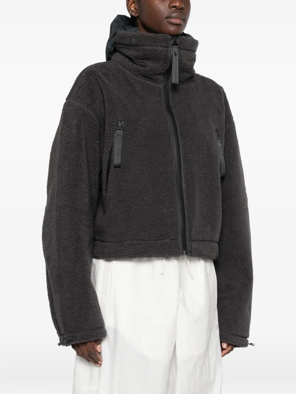 adidas x Stella McCartney fleece hoodie Grijs