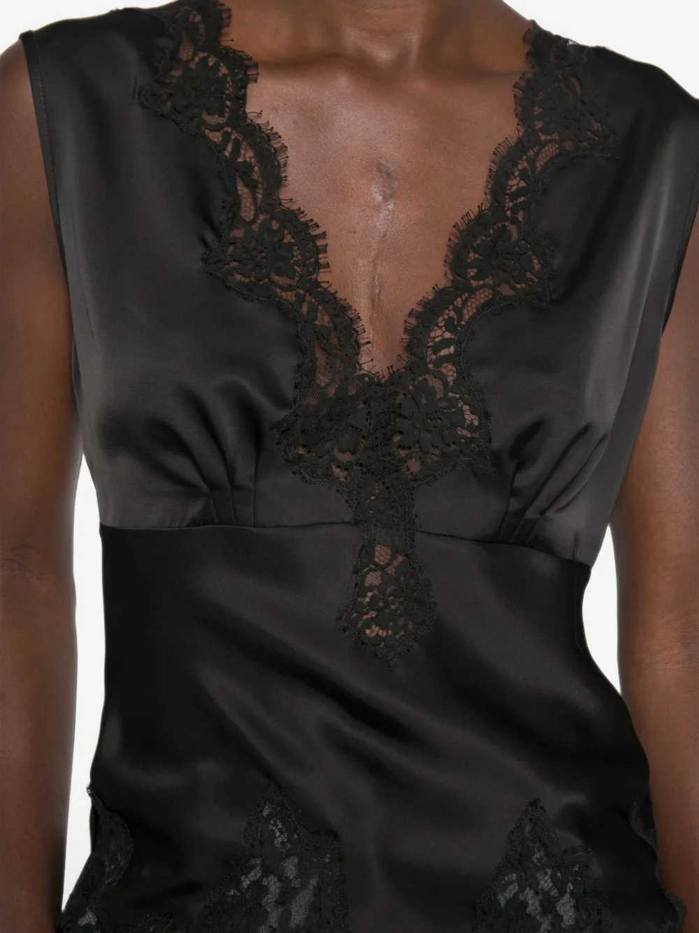 ERMANNO FIRENZE Top met kant Zwart