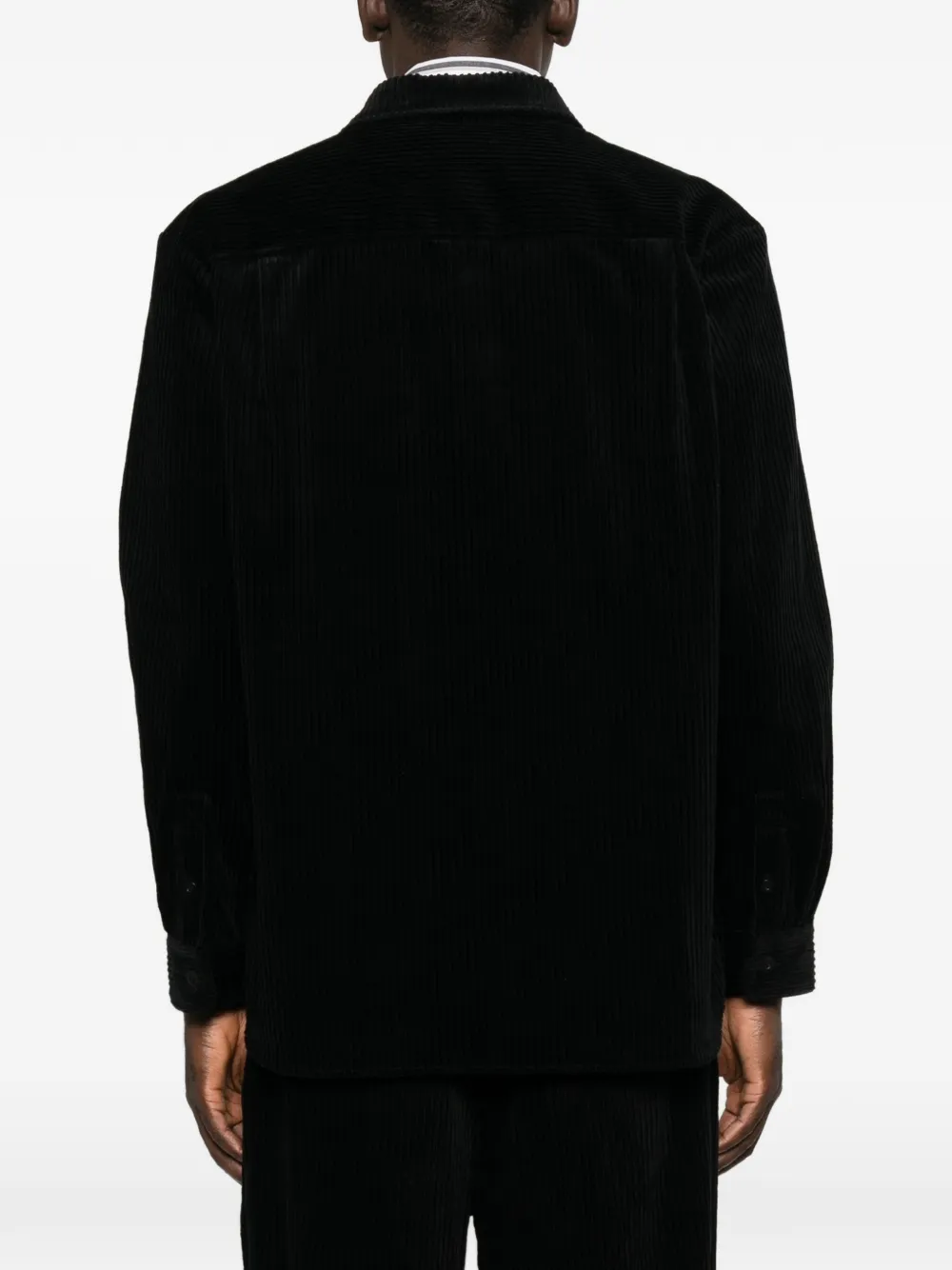 A.P.C. Ribfluwelen overhemd Zwart