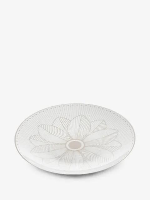 Christofle Malmaison Impériale geometric-pattern floral-print plate