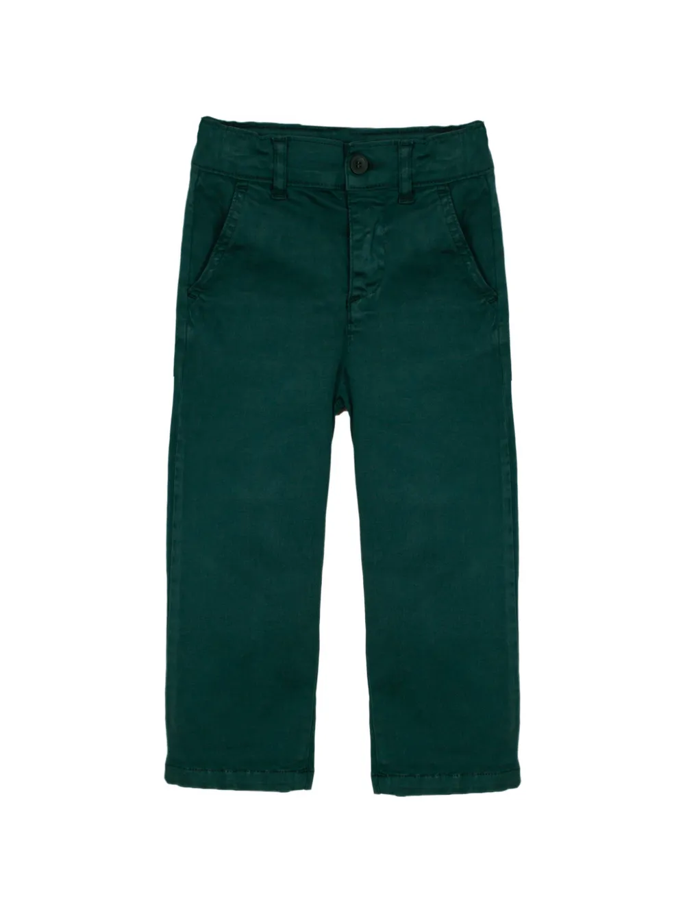 Patachou logo-patch straight-leg trousers - Grün