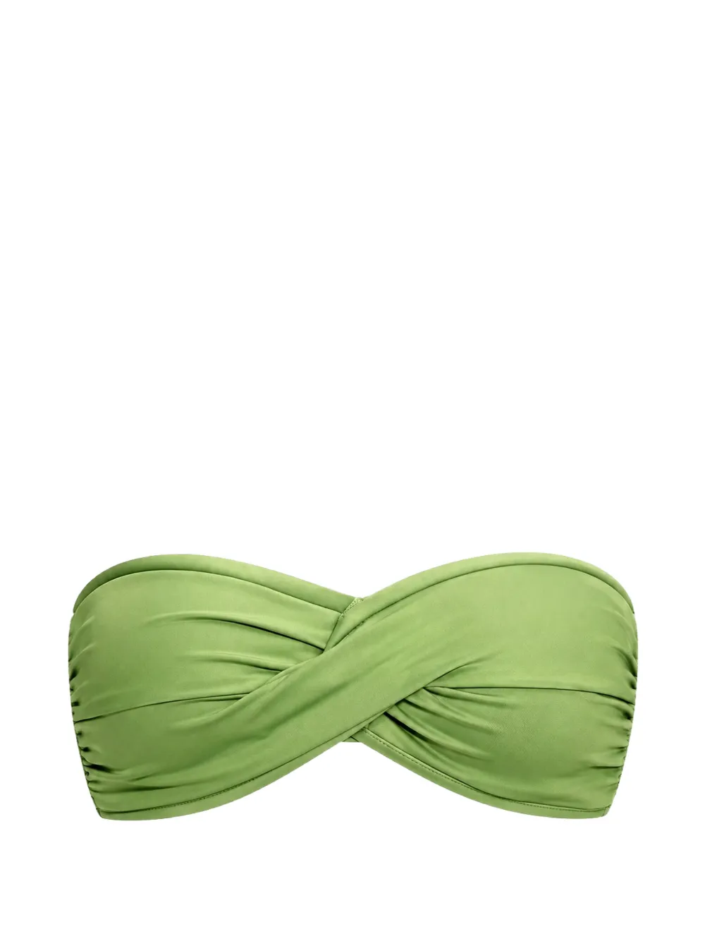 Seafolly twist-detail bandeau bikini top - Grün