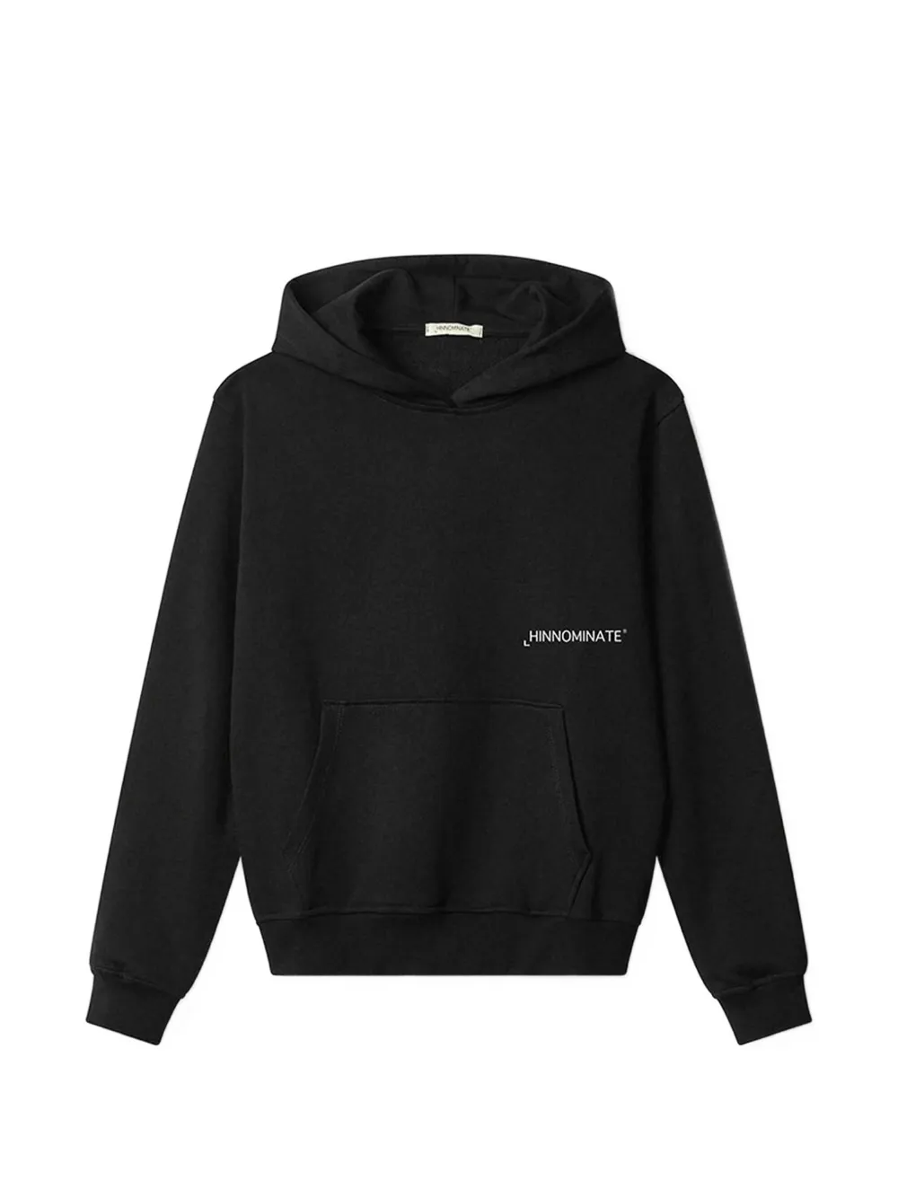 HINNOMINATE logo-print pouch-pocket hoodie - Schwarz