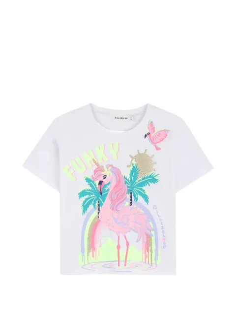 Billieblush t-shirt imprimé à détails de paillettes