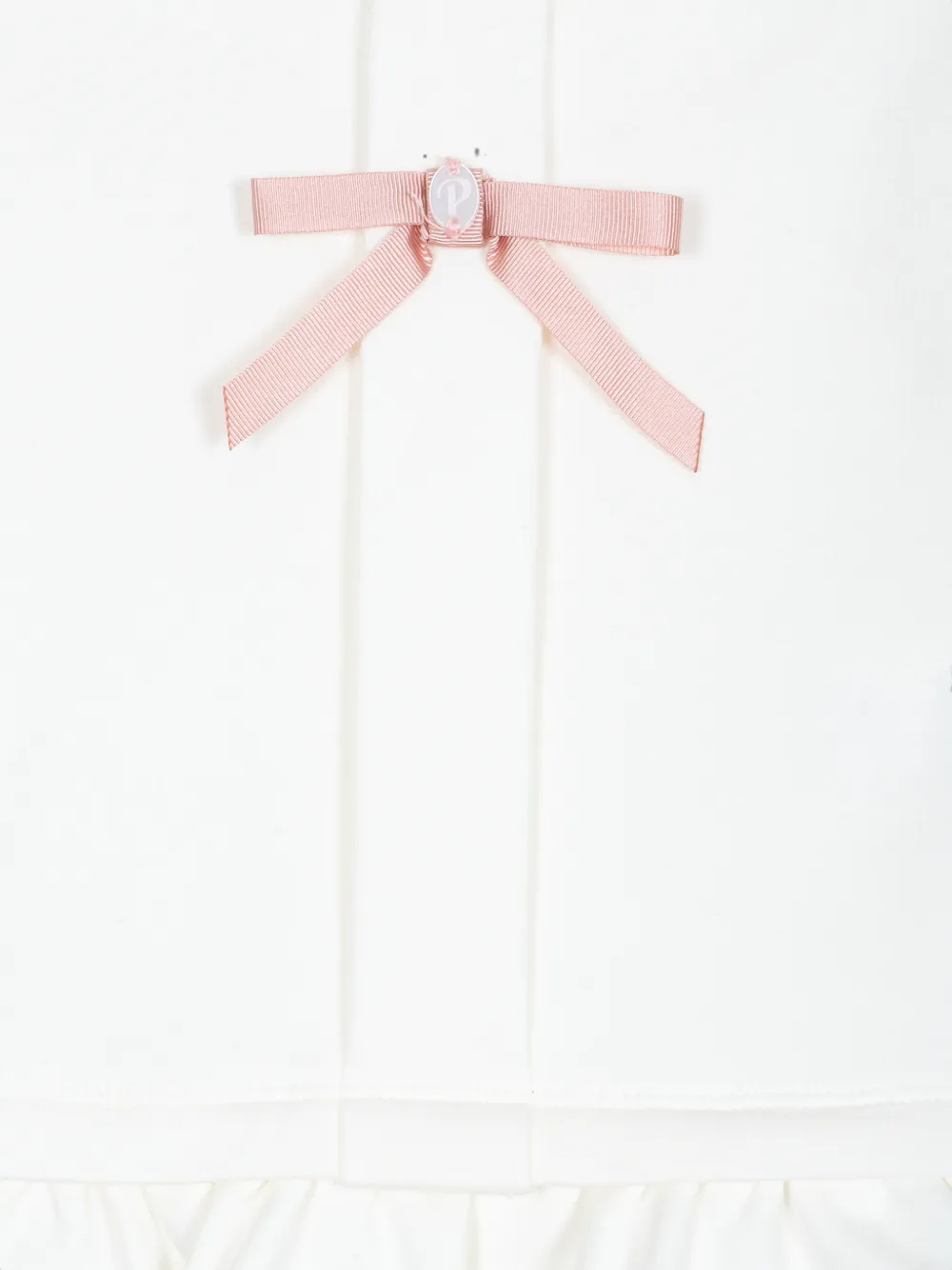 Patachou Fleece set met strikdetail en ruches Wit