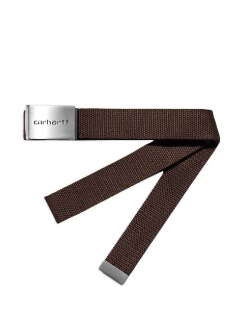 Carhartt WIP Clip Chrome logo-engraved belt