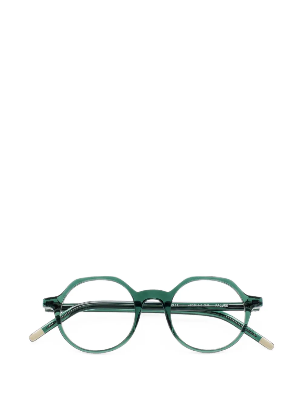 Kaleos Paguro Geometric-frame Glasses In Green