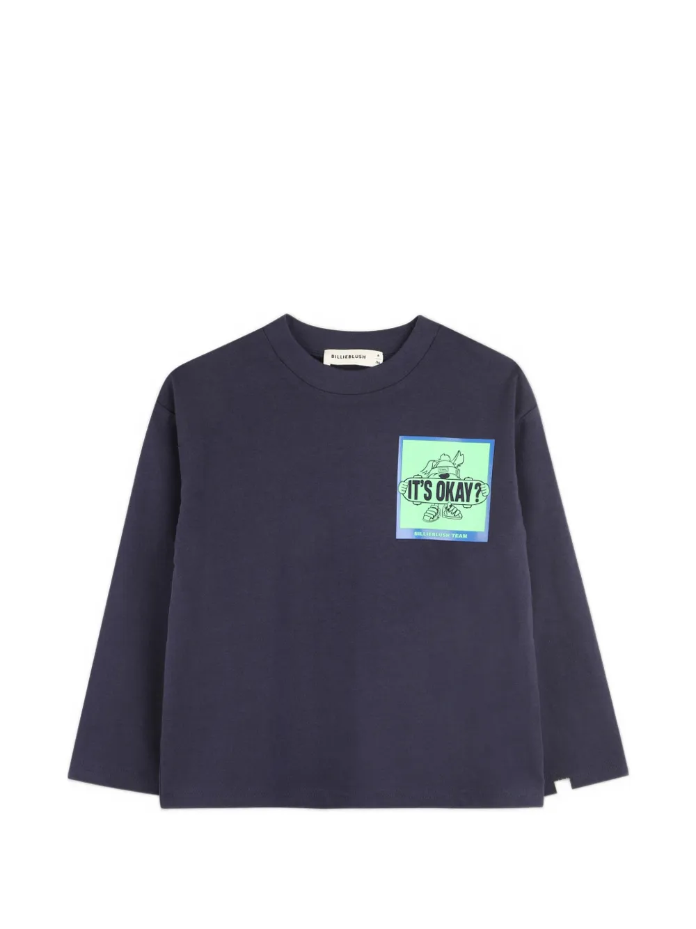 Billieblush T-shirt con stampa grafica e maniche lunghe