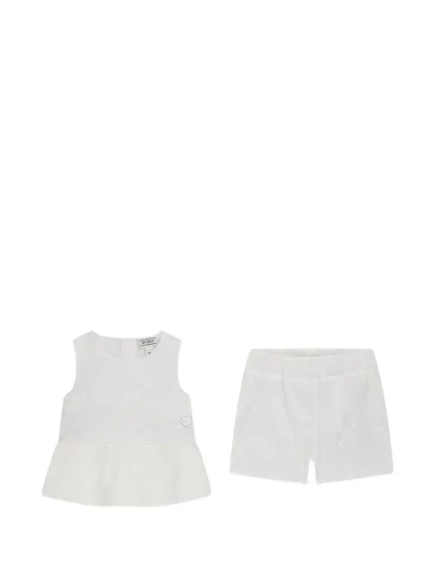 guess kids set muslin SL top + shorts