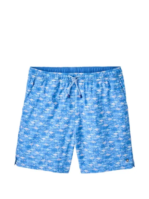 Peter Millar printed drawstring swim shorts
