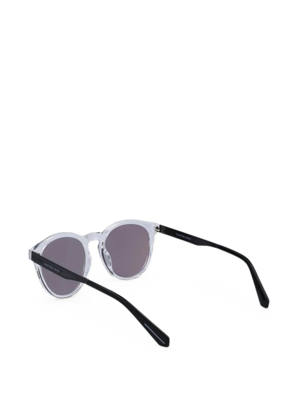 Calvin Klein Jeans Zonnebril met rond montuur Beige
