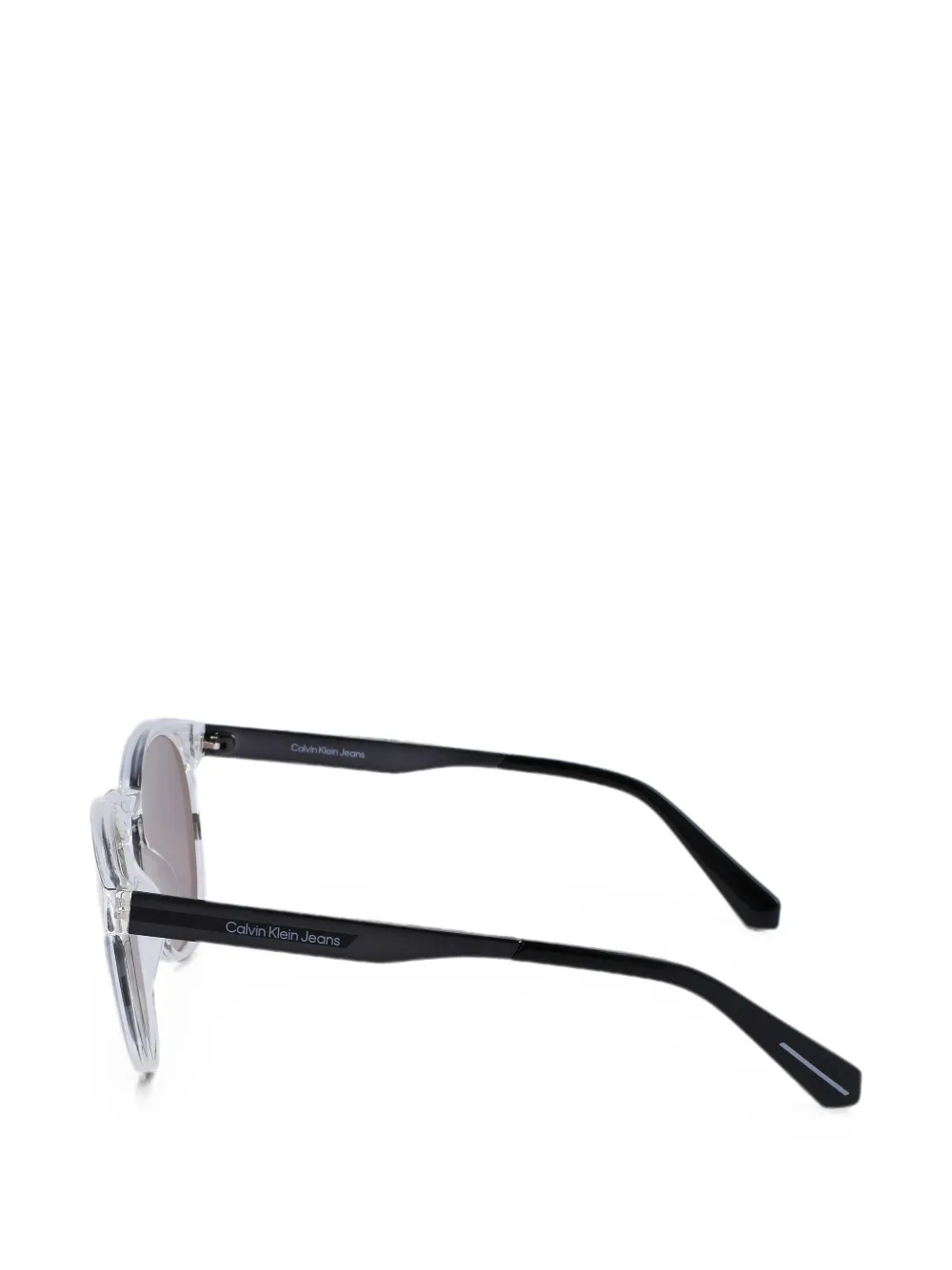 Calvin Klein Jeans Zonnebril met rond montuur Beige