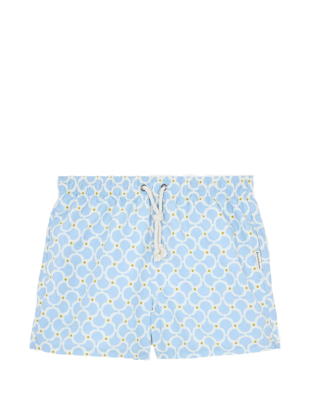 GASSA D AMANTE Nora geometric-print swim shorts - Blau