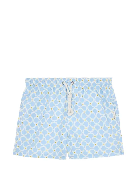 GASSA D AMANTE Nora geometric-print swim shorts