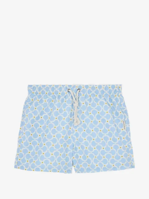 GASSA D AMANTE Nora geometric-print swim shorts