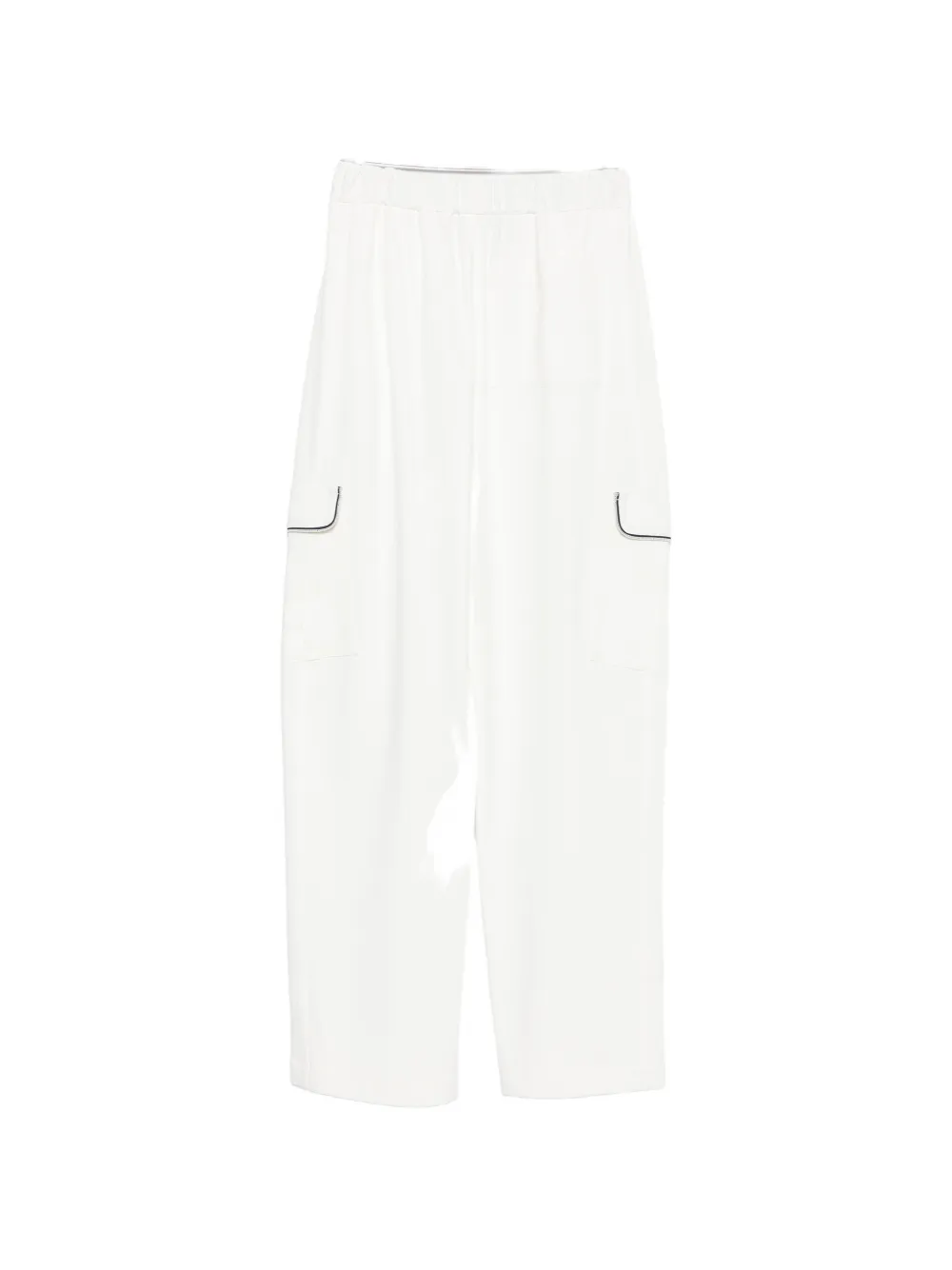 Fabiana Filippi Cargo broek met monili afwerking Beige