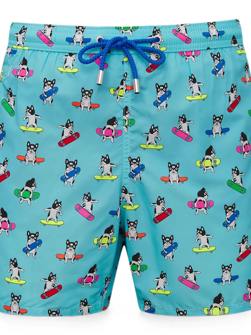 MC2 Saint Barth Lighting Micro bulldog-print swim shorts Blauw