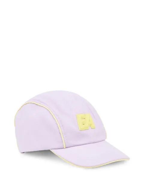Emporio Armani Kids logo-patch piped baseball cap