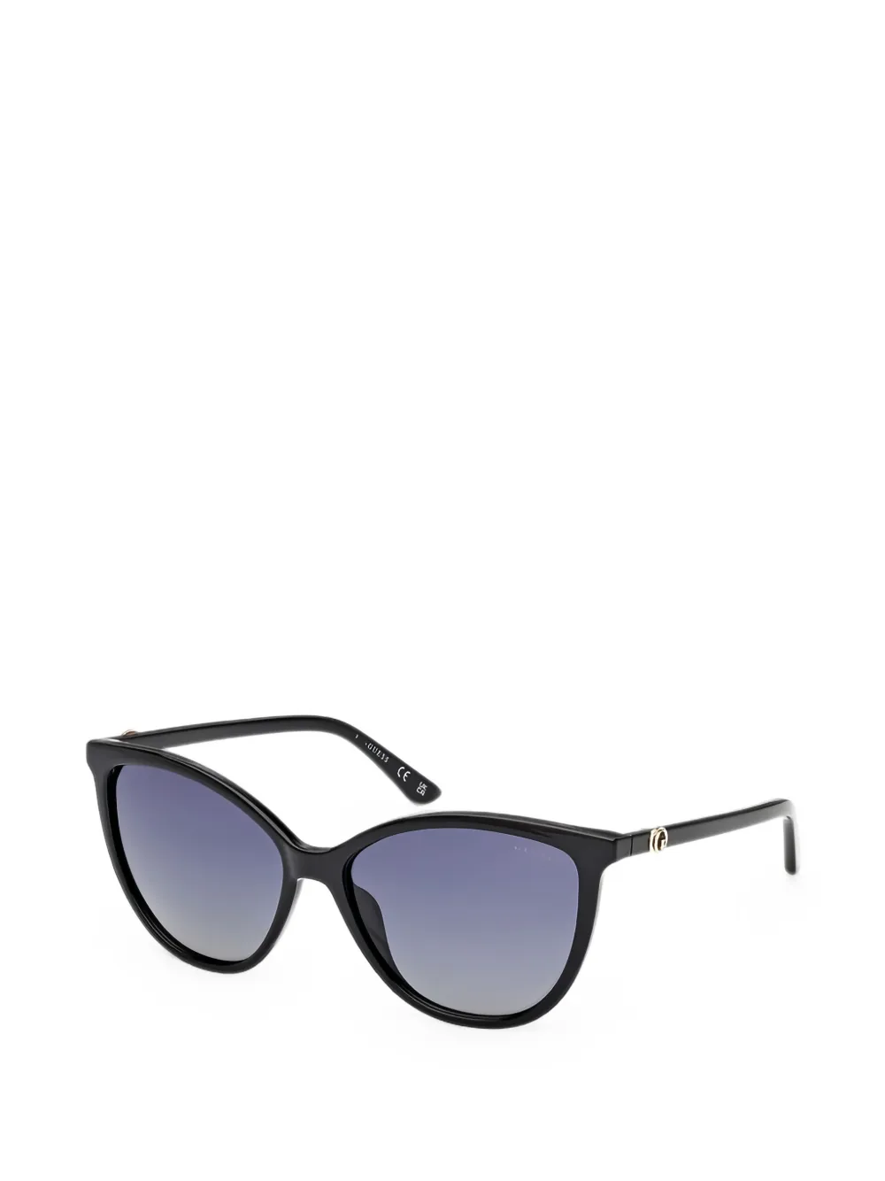 GUESS EYEWEAR Zonnebril met cat-eye-montuur en gepolariseerde glazen Zwart