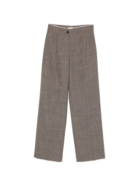 Tela pantalones con efecto jaspeado