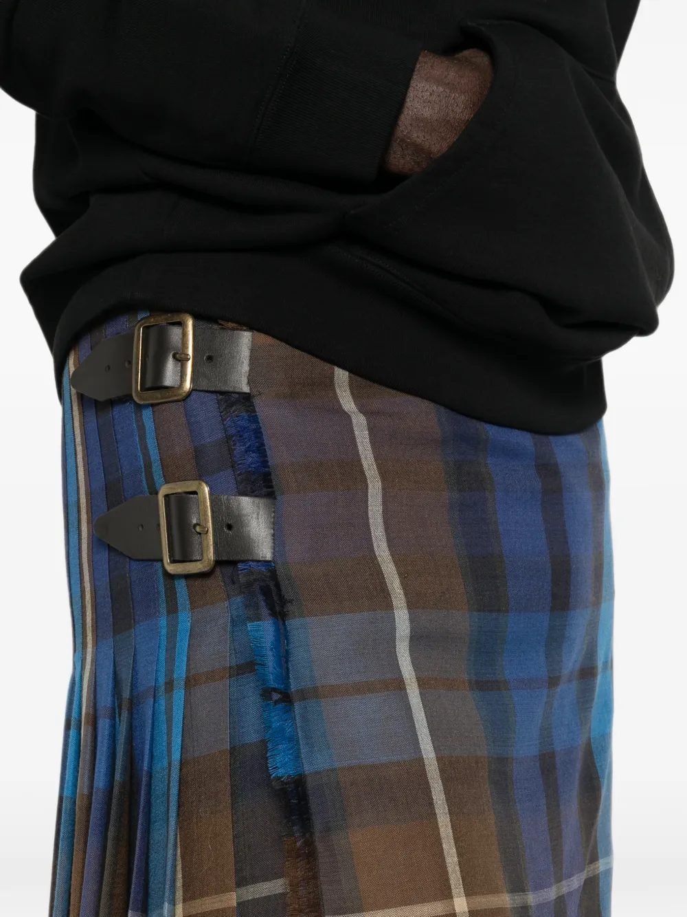 Vivienne Westwood Midi-plooirok met tartan ruit Blauw