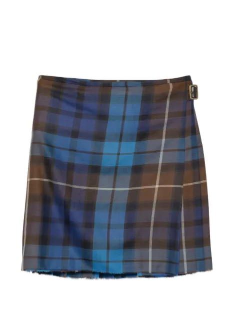 Vivienne Westwood tartan-check pleated midi skirt