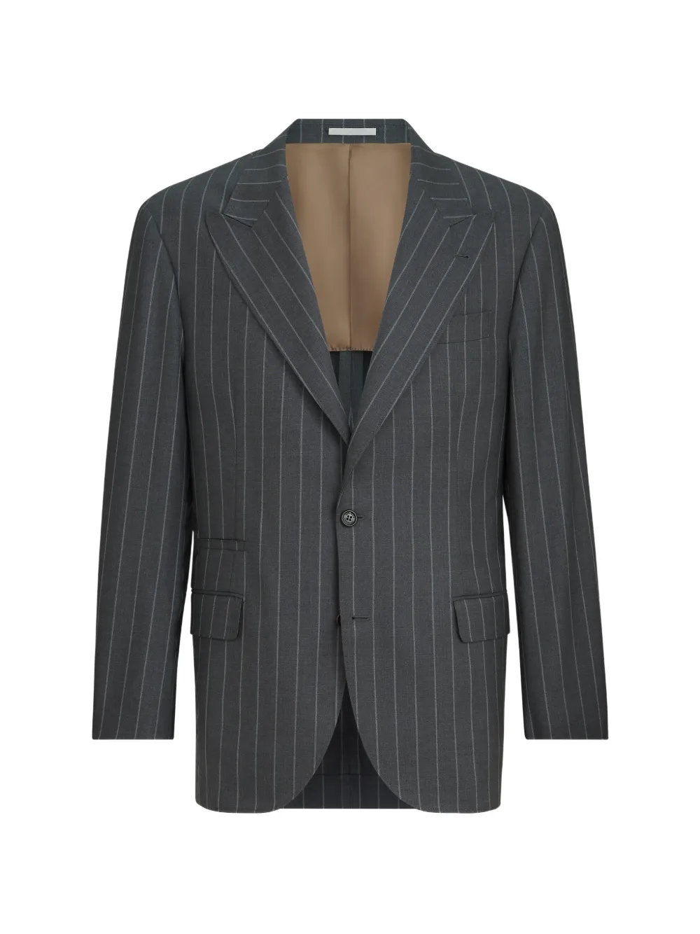 Brunello Cucinelli chalk-stripe Tailor blazer - Grigio
